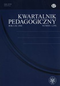 Picture of Kwartalnik Pedagogiczny 1/2016