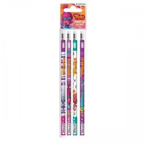 Picture of Ołówek z gumką Trolls 4el