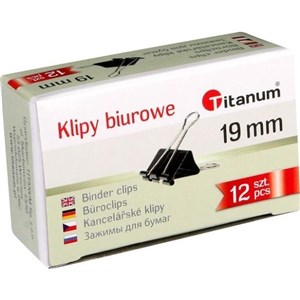 Picture of Klipy biurowe 19mm 12szt