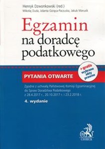 Obrazek Egzamin na doradcę podatkowego Pytania otwarte gratis wybrane akty prawne