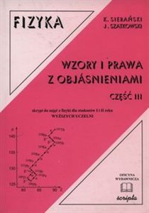 Picture of Fizyka Wzory i prawa z objaśnieniami Część 3