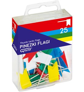 Obrazek Pinezki Grand flaga 25 sztuk