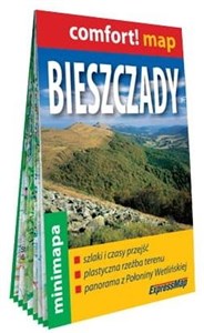 Obrazek Bieszczady laminowana mapa turystyczna mini 1:200 000