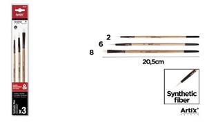 Obrazek Profesjonale pędzle malarskie 3szt