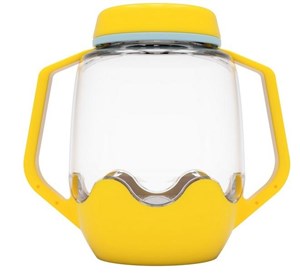 Picture of Słoik sensoryczny do napełnienia wodą żółty