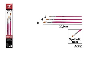 Picture of Pędzle syntetyczne płaskie 3szt