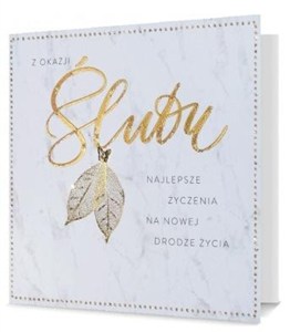 Obrazek Karnet kwadratowy Ślub UK-Silver-08