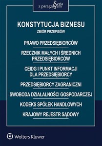 Picture of Konstytucja biznesu Zbiór przepisów