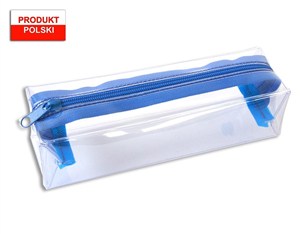 Picture of Piórnik szkolny klocek WAR-1278 niebieski zamek