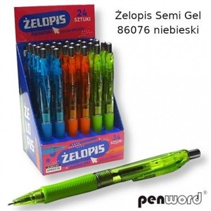Picture of Żelopis Semi Gel niebieski (24szt)