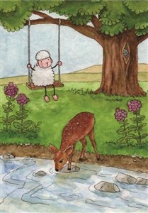 Picture of Pocztówka z kolorowanką - Dusza moja pragnie