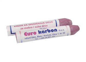 Obrazek Kreda do drewna czerwona KARBON