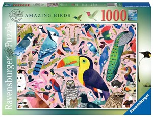 Obrazek Puzzle 2D 1000 Matt Sewell's Wspaniałe ptaki 16769