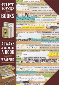Obrazek Gift wrap - papier do książki - Reading list