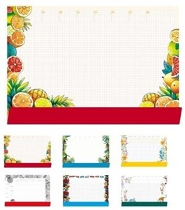 Picture of Podkład na biurko notes B3 - owoce