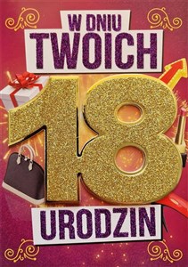 Picture of Karnet Urodziny 18 damskie