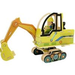 Obrazek Puzzle Drewniana koparka