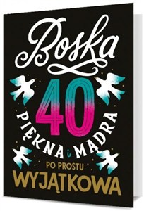 Obrazek Karnet Urodziny 40 damskie K. B6-1901