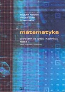 Obrazek Matematyka 1 Podręcznik zakres podstawowy i rozszerzony Liceum ogólnokształcące