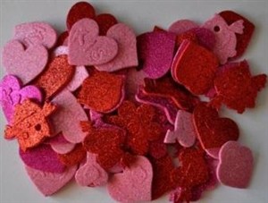 Picture of Naklejki 3D serca 75szt