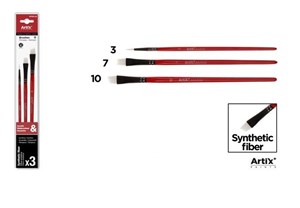 Obrazek Pędzle syntetyczne 3szt