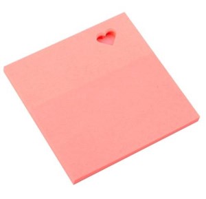 Picture of Notes samoprzylepny 75x75mm Serce D.RECT