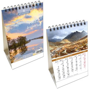 Picture of Kalendarz 2026 biurkowy pionowy Polskie Krajobrazy