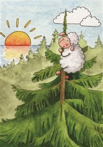 Picture of Pocztówka z kolorowanką - Jego chwała