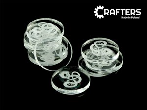 Obrazek Znaczniki akryl transparentne smok v2 22x3mm 10szt