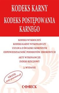 Picture of Kodeks karny Kodeks postępowania karnego