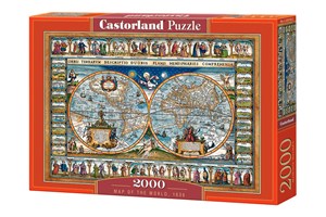 Obrazek Puzzle Map of the World 2000