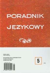 Picture of Poradnik językowy 5/2012