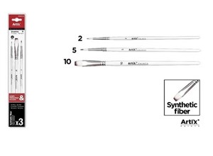 Obrazek Pędzle syntetyczne 3szt