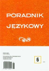 Obrazek Poradnik językowy 6/2012