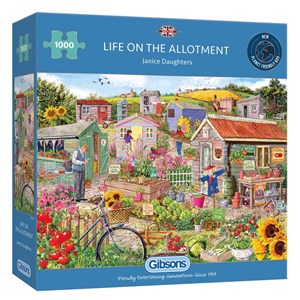 Obrazek Puzzle 1000 Ogródki działkowe