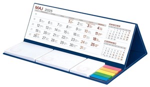 Obrazek Kalendarz 2025 z notesem maxi granatowy