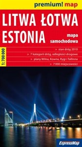 Picture of Liwa, Łotwa, Estonia 1:700 000 mapa samochodowa