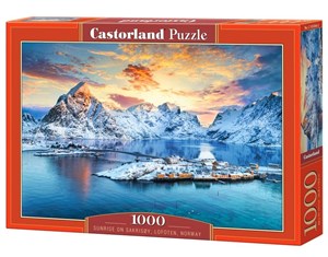 Obrazek Puzzle 1000 Sunrise on Sakrisoy, Lofoten CASTOR