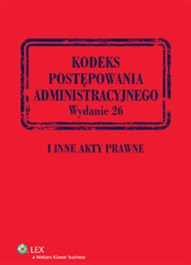 Picture of Kodeks postępowania administracyjnego I inne akty prawne