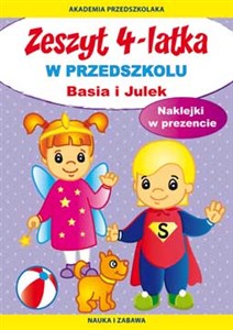 Picture of Zeszyt 4-latka Basia i Julek W przedszkolu