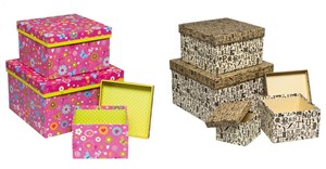 Picture of Pudełko ozdobne 13x13x8,5cm mix ARGUS