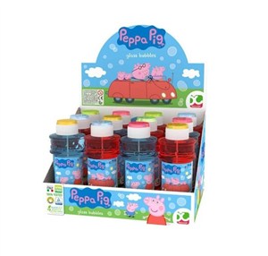 Obrazek Bańki mydlane glass Peppa pig 300ml (12szt)