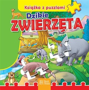 Obrazek Książka z puzzlami Dzikie zwierzęta