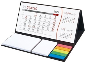 Obrazek Kalendarz 2025 z notesem czarny