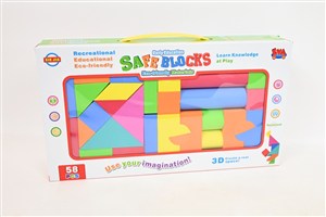 Obrazek Klocki piankowe 58szt