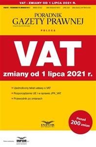 Picture of VAT zmiany od 1 lipca 2021 Podatki-Przewodnik po zmianach 4/2021
