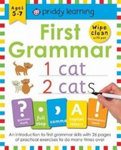 Picture of First Grammar Ages 5-7 Wipe Clean Workbook