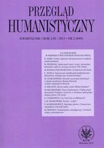 Obrazek Przegląd Humanistyczny 2015/2