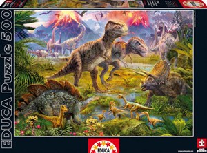 Obrazek Puzzle 500 Dinozaury