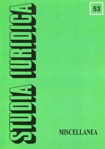 Picture of Studia Iuridica nr 53 Miscellanea